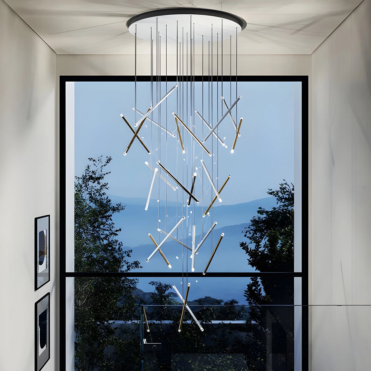 Verbena Long Linear Kitchen Island Pendant Light - Chandeliers | Lucera Lighting