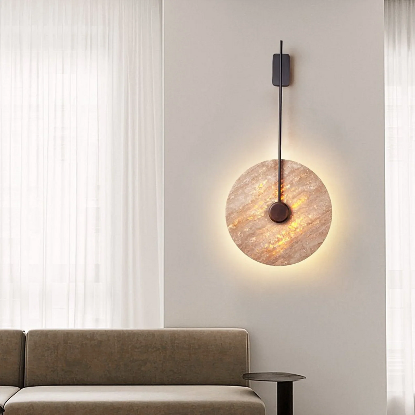 Toile Stone Circle Wall Lamp - Wall Lights & Sconces | Lucera Lighting