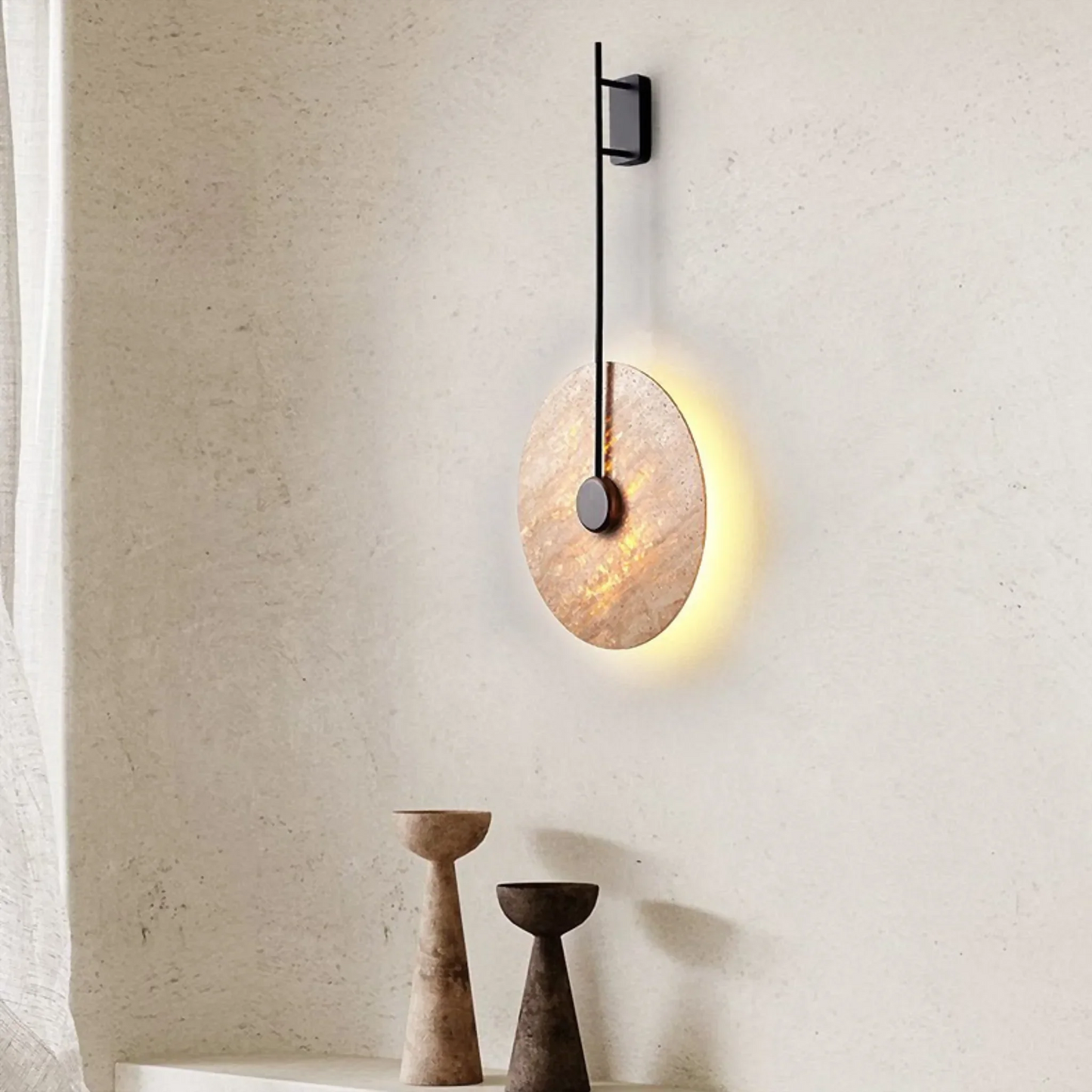 Toile Stone Circle Wall Lamp - Wall Lights & Sconces | Lucera Lighting