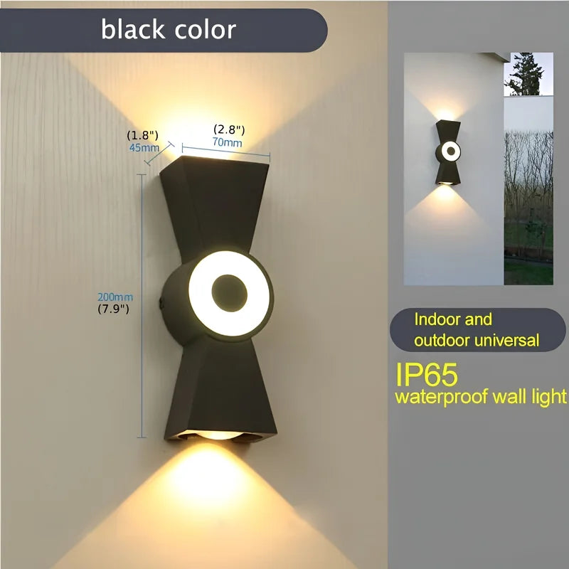 Mira Outdoor LED Wall Light - Black or White - Exterior wall | Lucera Lighting