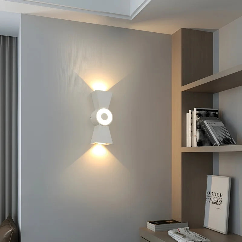 Mira Outdoor LED Wall Light - Black or White - Exterior wall | Lucera Lighting