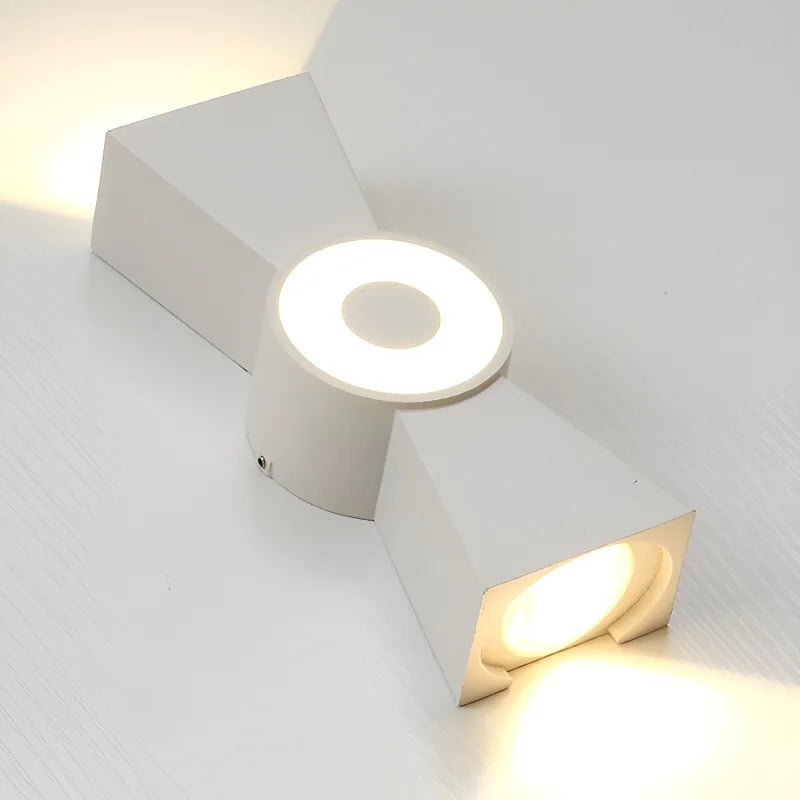 Mira Outdoor LED Wall Light - Black or White - Exterior wall | Lucera Lighting