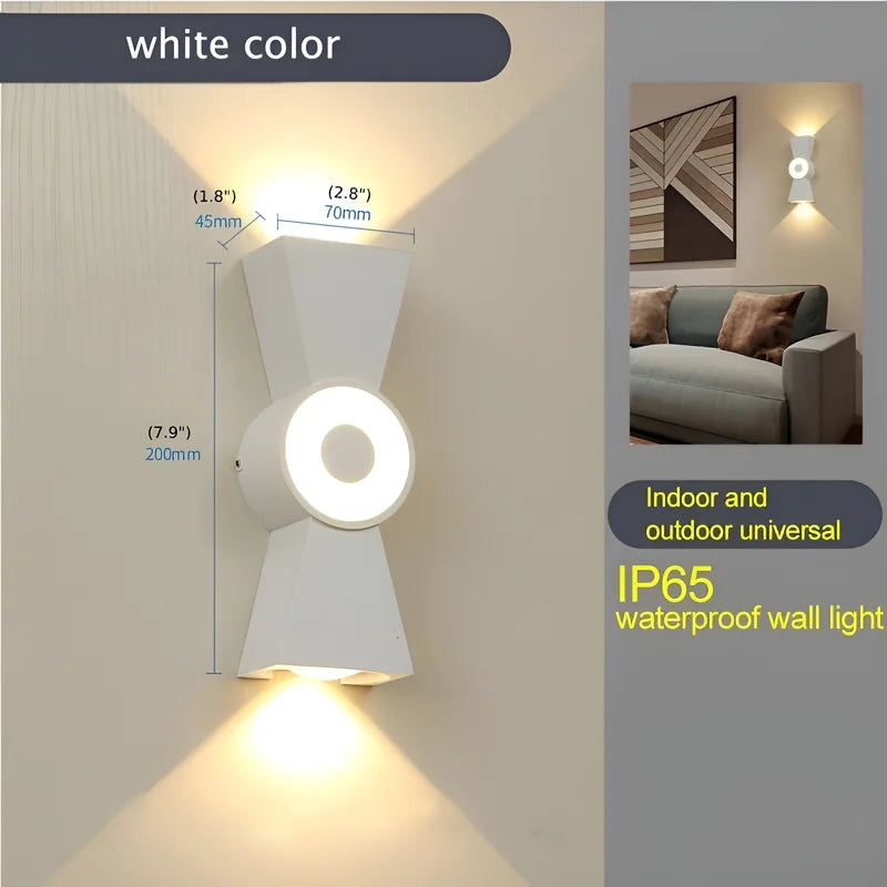 Mira Outdoor LED Wall Light - Black or White - Exterior wall | Lucera Lighting