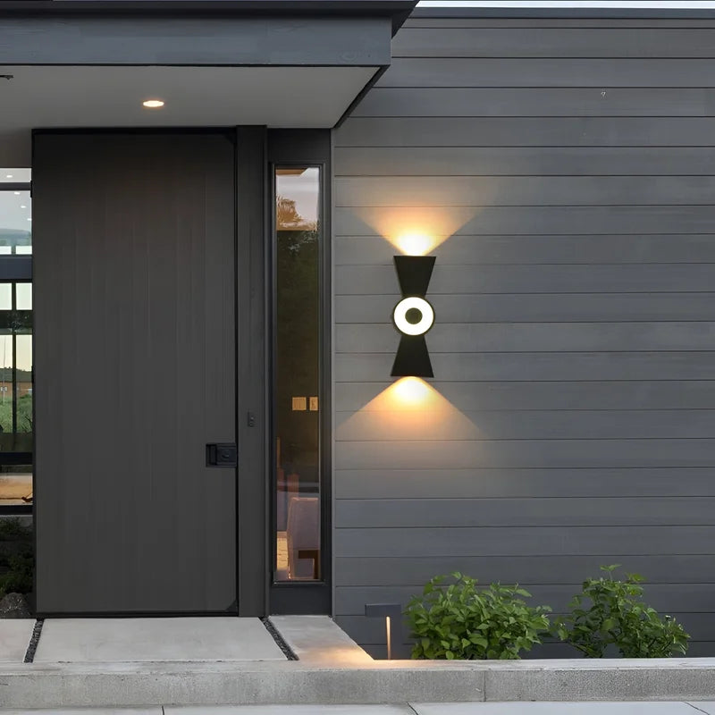 Mira Outdoor LED Wall Light - Black or White - Exterior wall | Lucera Lighting