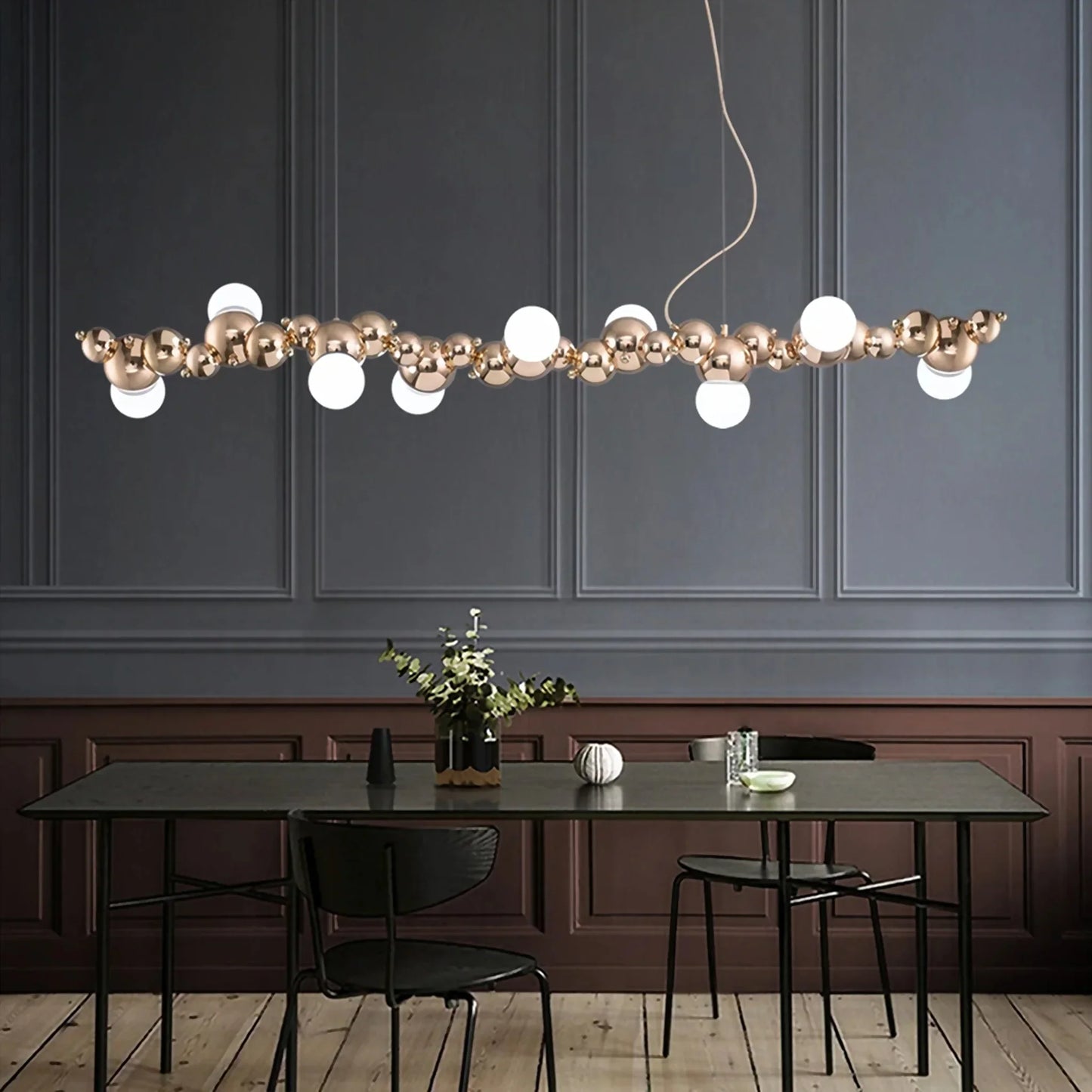 Byzantium Long Bubble Design Chandelier - Chandeliers | Lucera Lighting