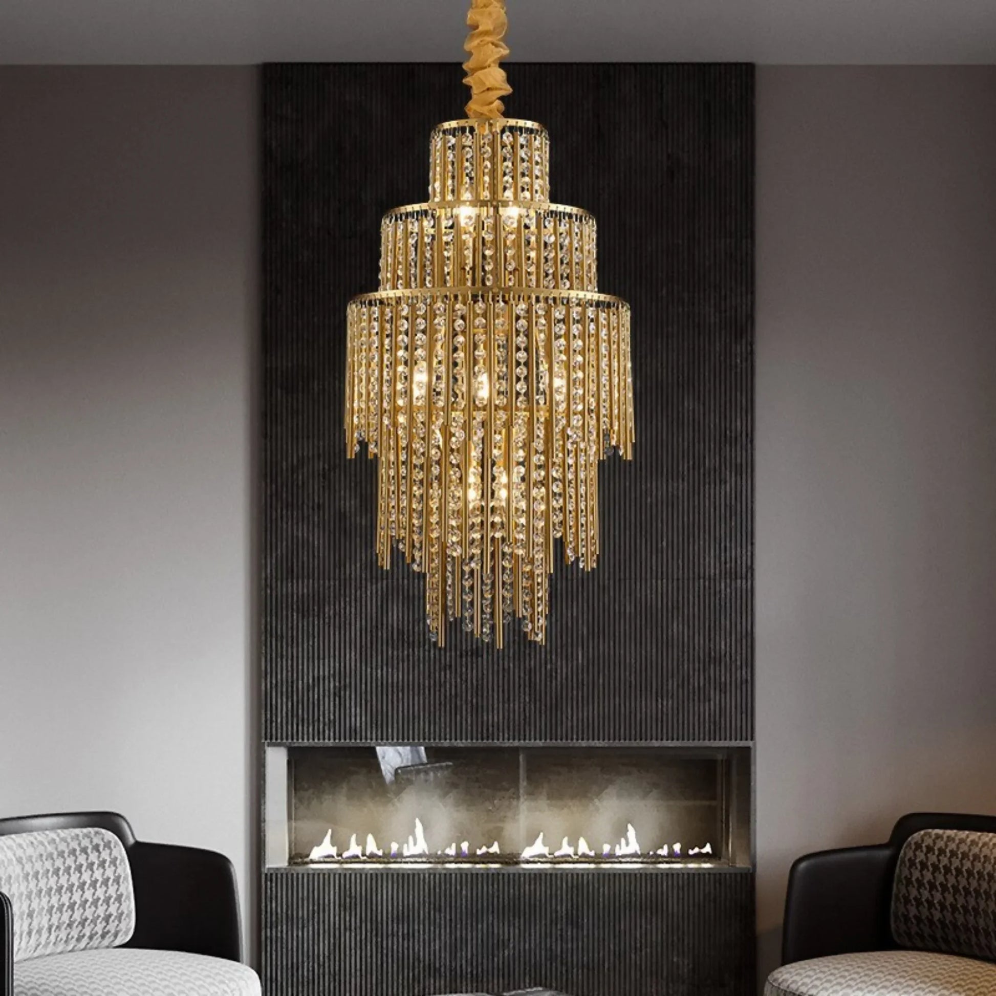 Lovage Luxury Gold Chandelier With Crystal Balls - Chandeliers | Lucera Lighting