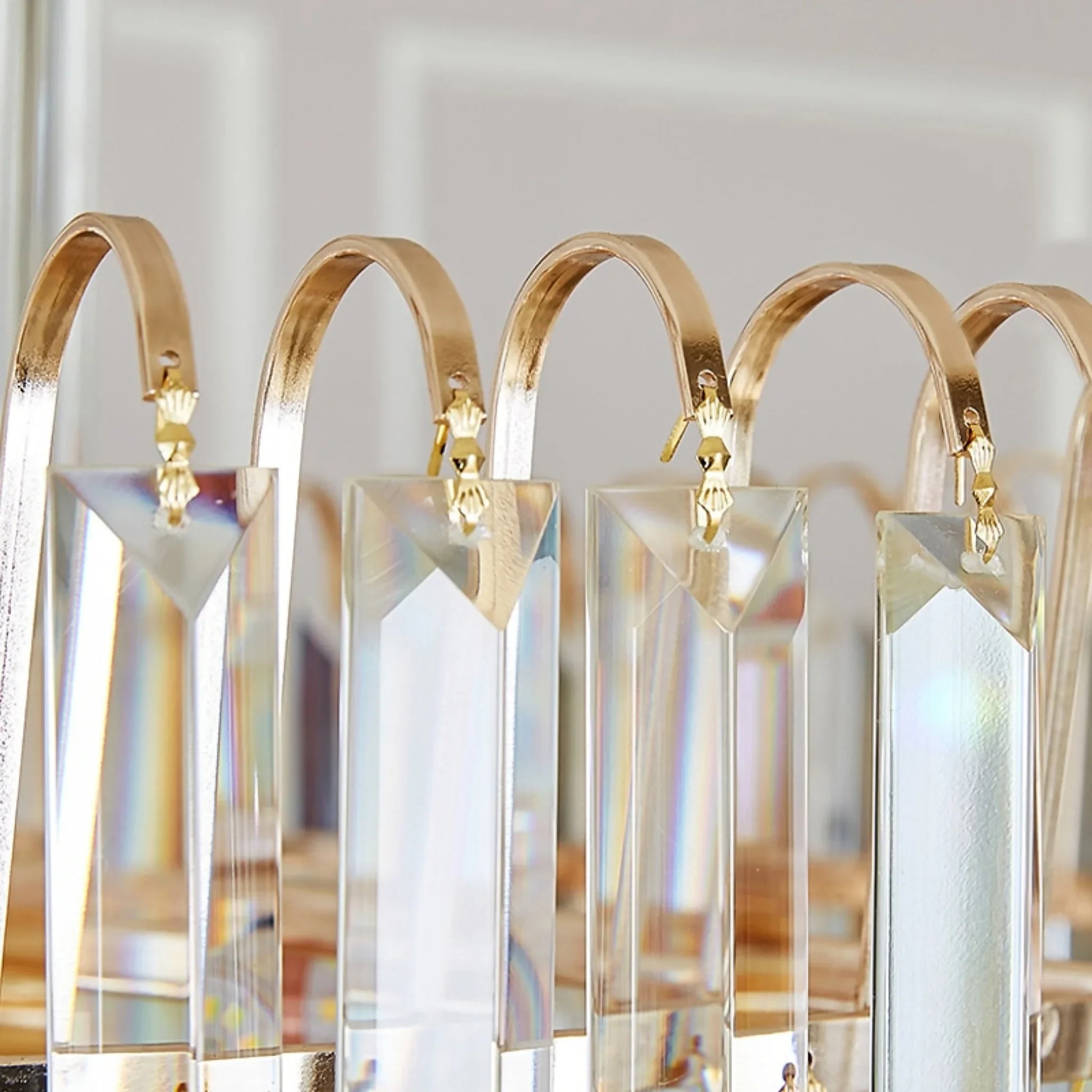 Elderflower Crystal Staircase Chandelier - Chandeliers | Lucera Lighting