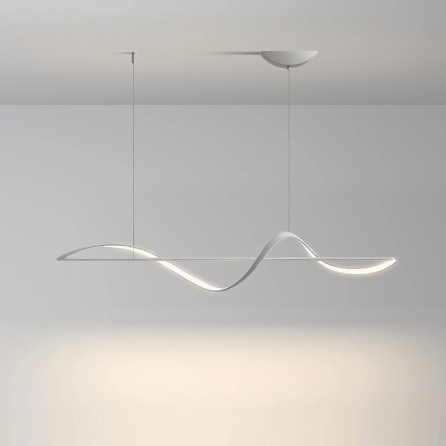 Skuld Wave LED Chandelier for Dining Room - Pendant Lights | Lucera Lighting