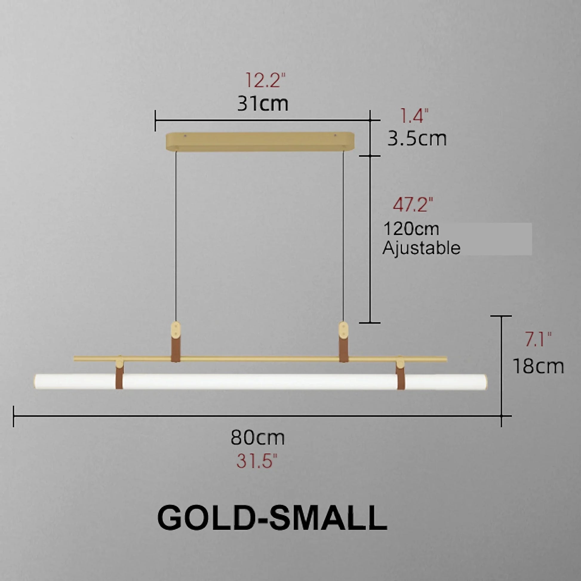 Njord Horizontal Long Bar Pendant Lamp - Pendant Lights | Lucera Lighting