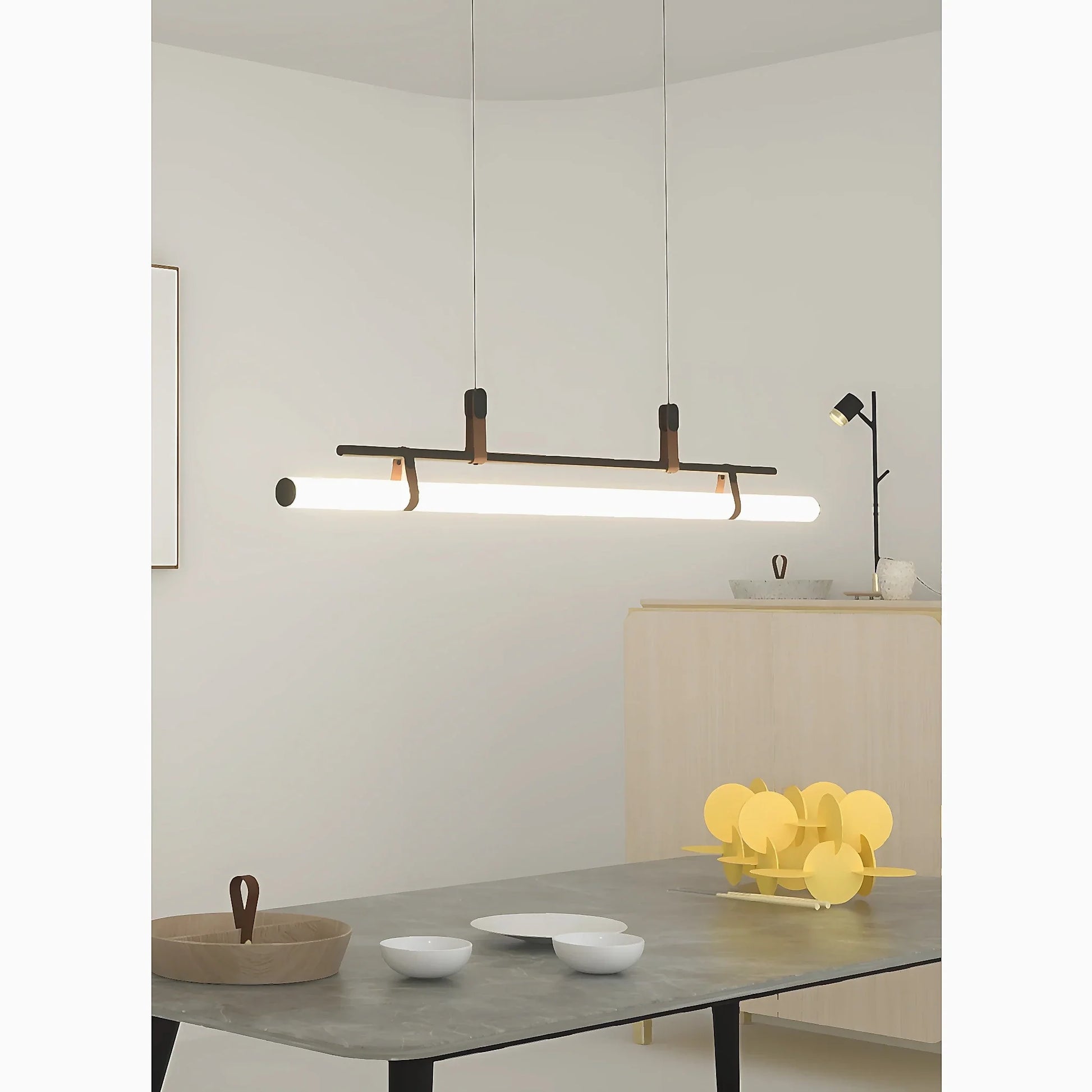 Njord Horizontal Long Bar Pendant Lamp - Pendant Lights | Lucera Lighting