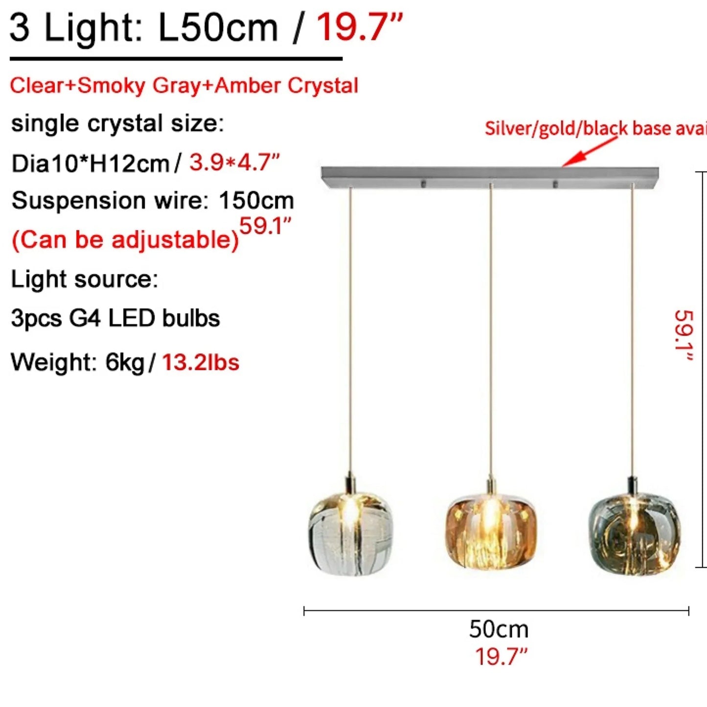 Fennel Modern Crystal Hanging Light Fixtures - Chandeliers | Lucera Lighting