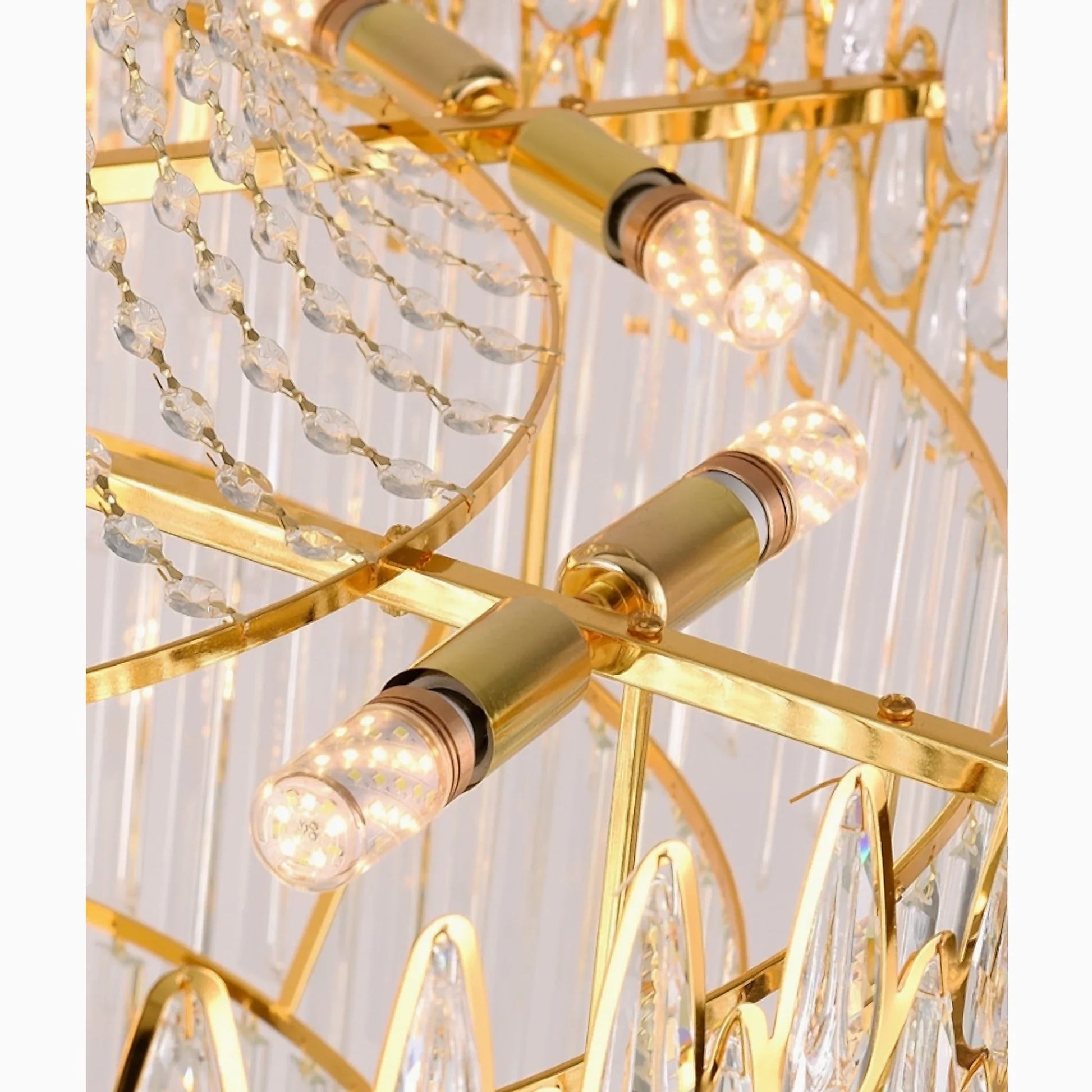 Lupin Gold Crystal Chandelier - Chandeliers | Lucera Lighting