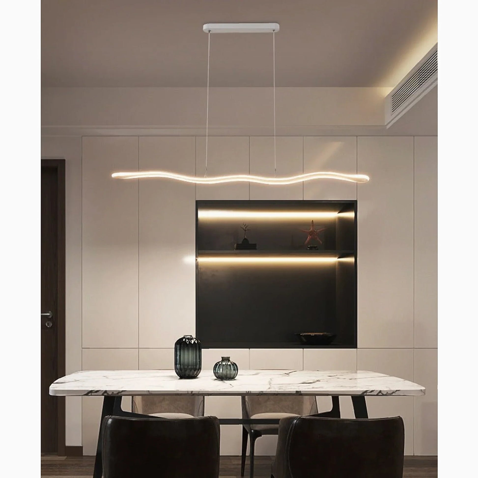 Skadi Wave LED Pendant Lamp for Dining - Pendant Lights | Lucera Lighting
