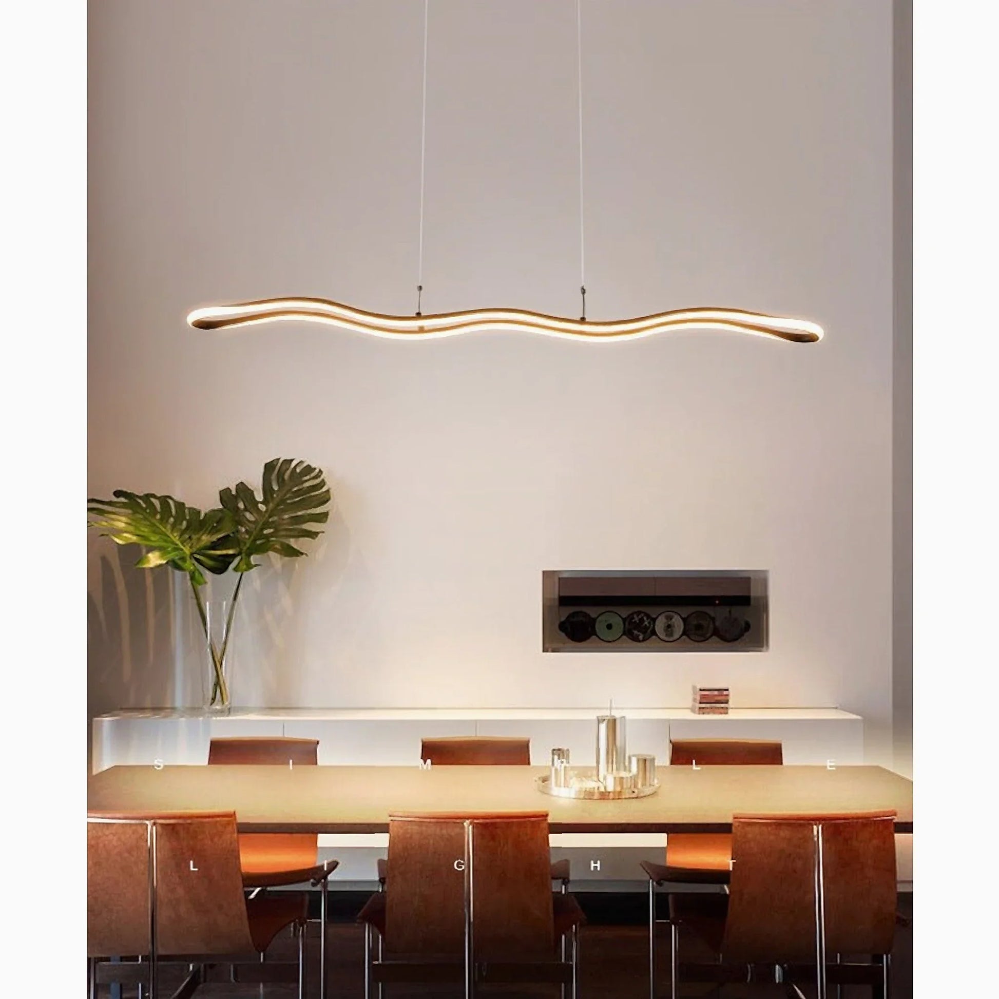 Skadi Wave LED Pendant Lamp for Dining - Pendant Lights | Lucera Lighting