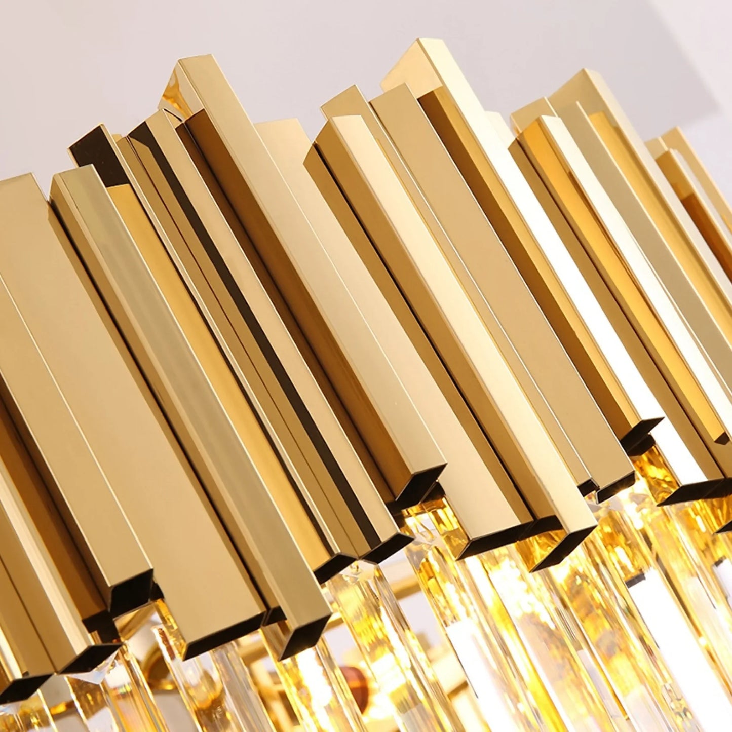 Garnet Grand Gold Crystal Chandelier - Chandeliers | Lucera Lighting
