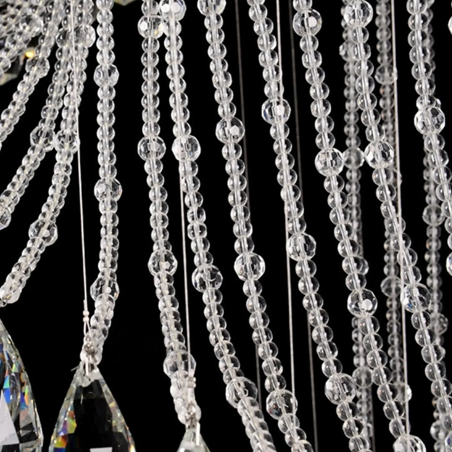 Hazel Spiral Crystal LED Chandelier - Chandeliers | Lucera Lighting