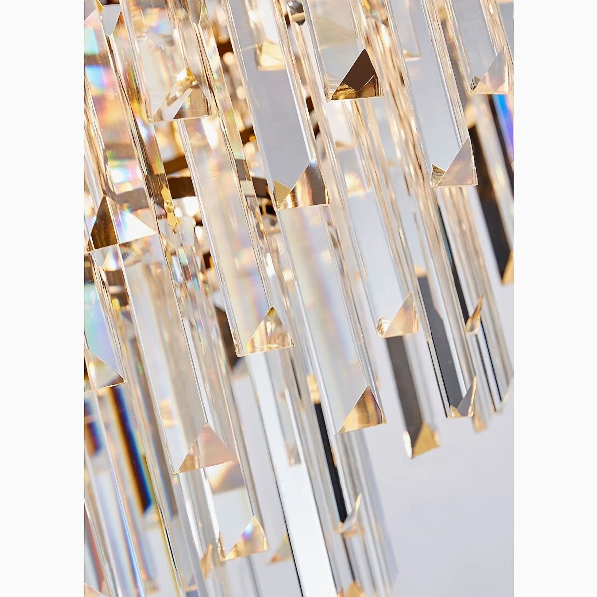 Jasper Modern Round Gun Black Crystal Chandelier - Chandeliers | Lucera Lighting