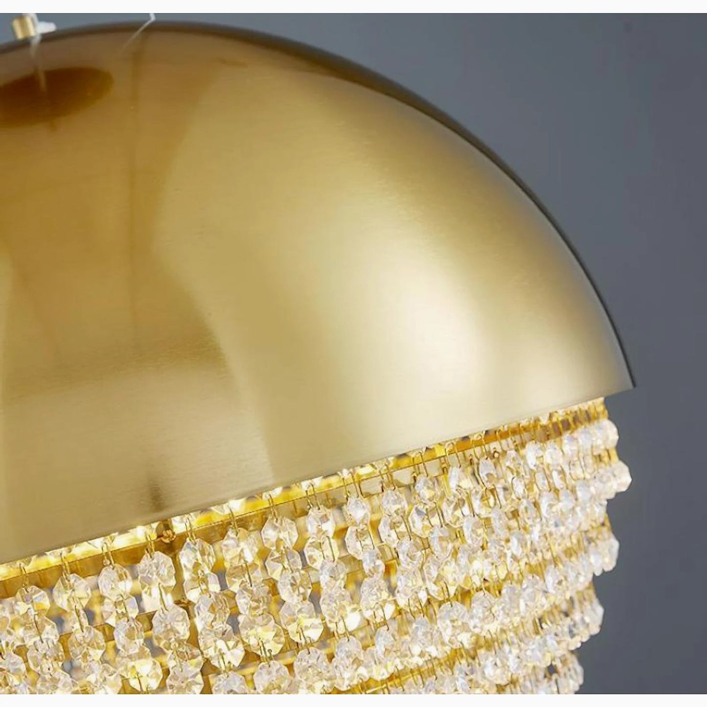 Wick Gold Crystal Ball Chandelier - Chandeliers | Lucera Lighting