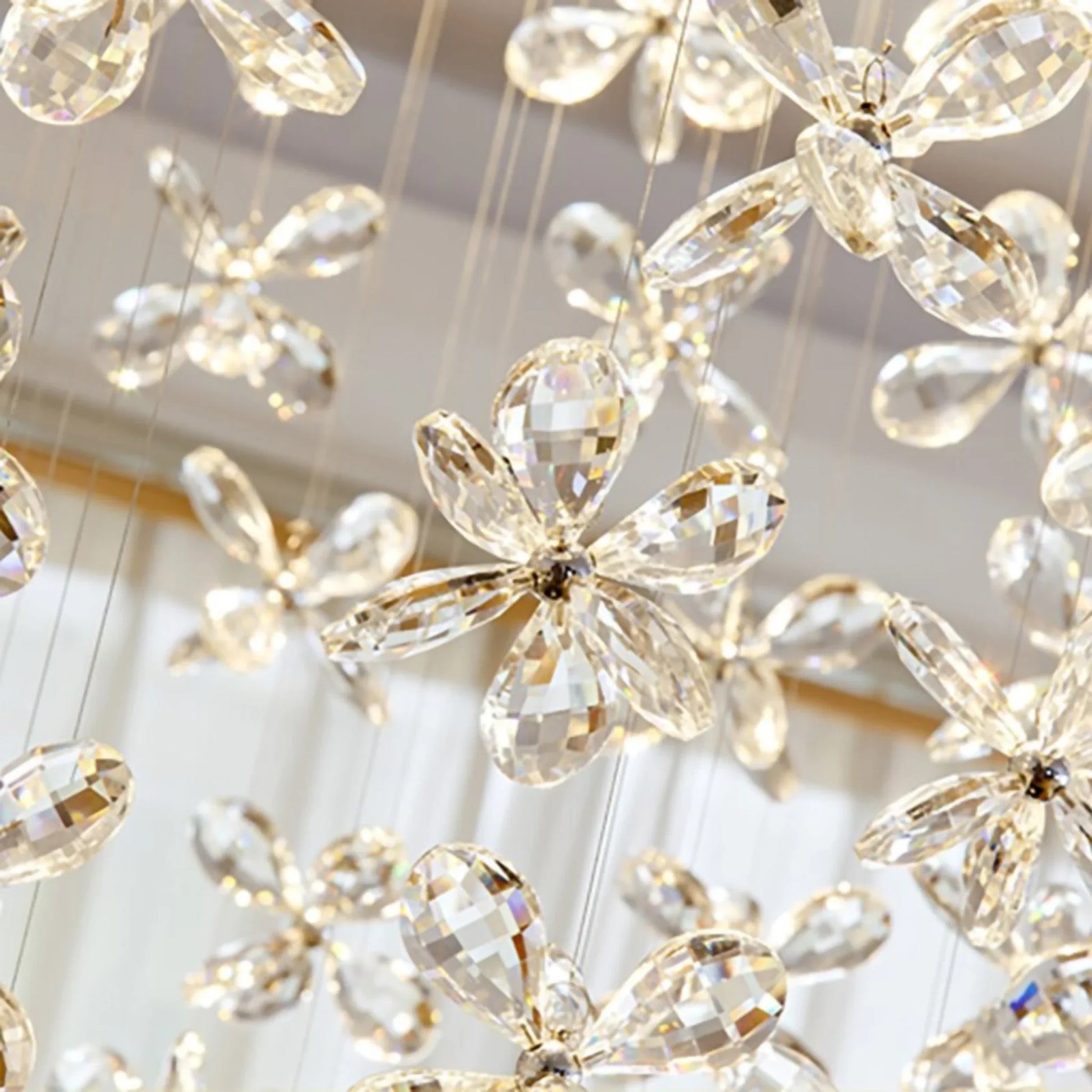 Borage Crystal Butterfly Ceiling Chandelier - Chandeliers | Lucera Lighting