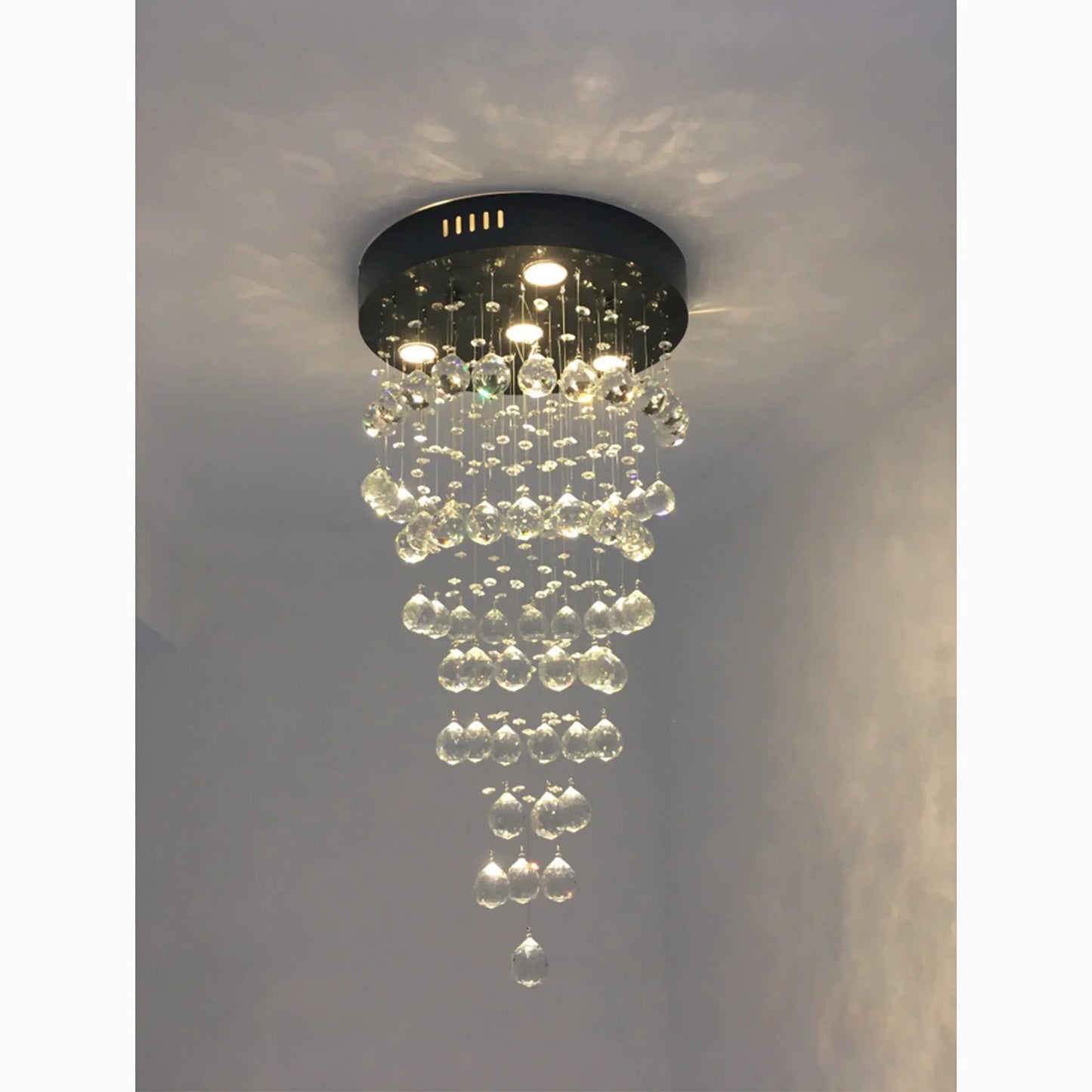Sorn Creative Large Raindrops Crystal Chandelier - Chandeliers | Lucera Lighting