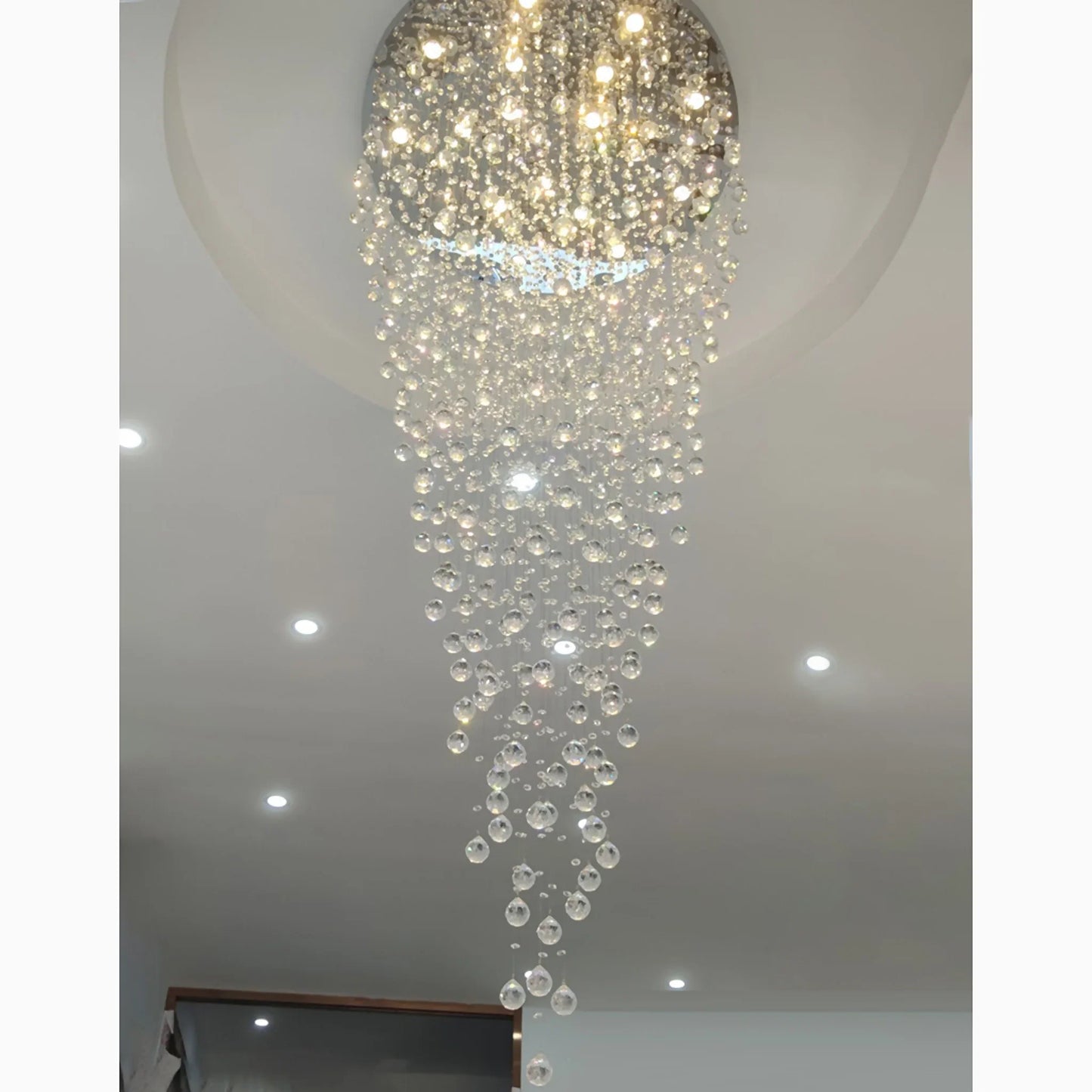 Sorn Creative Large Raindrops Crystal Chandelier - Chandeliers | Lucera Lighting