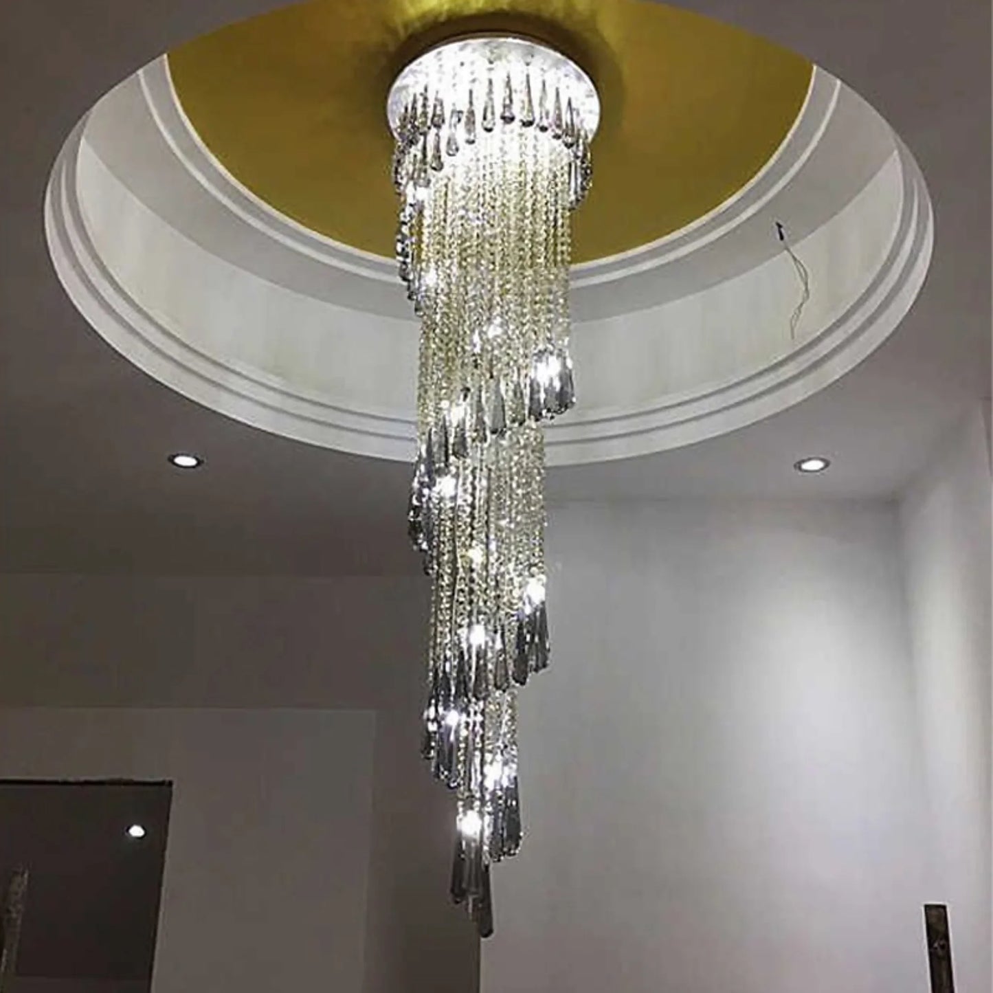 Foxglove Smoke Gray Crystal Chandelier - Chandeliers | Lucera Lighting