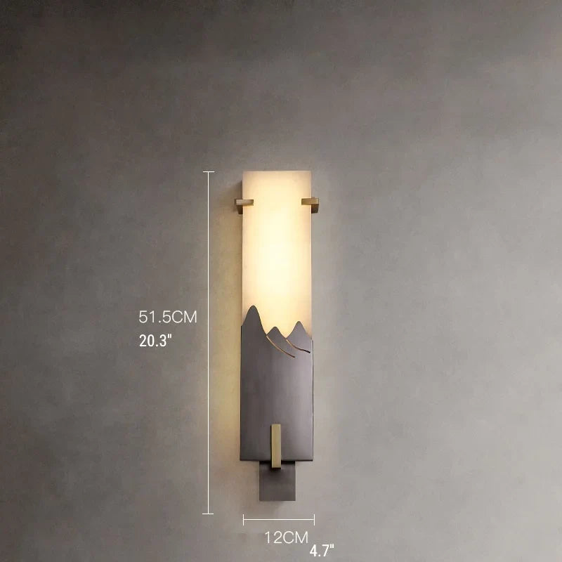 Axonal Antique Marble Wall Lamp - Wall Lights & Sconces | Lucera Lighting