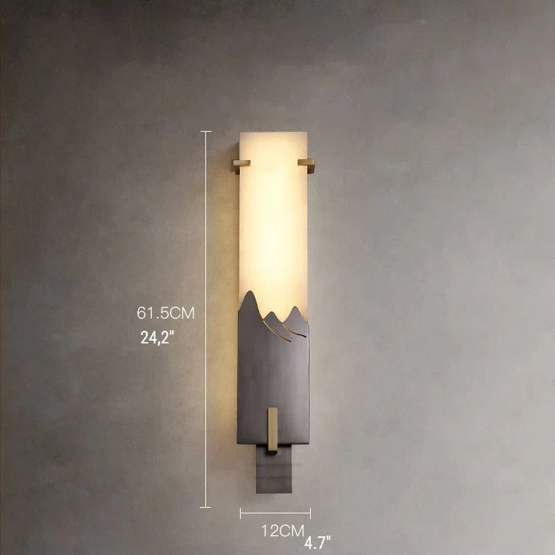Axonal Antique Marble Wall Lamp - Wall Lights & Sconces | Lucera Lighting