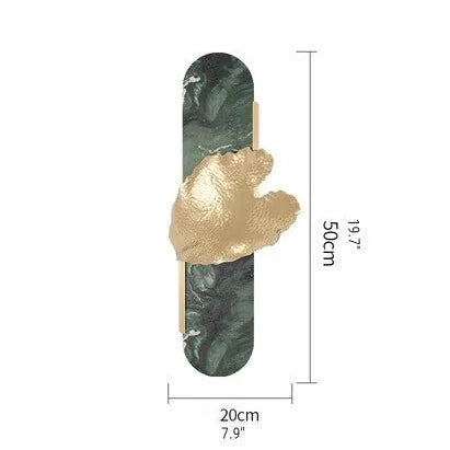 Vertex Imperial Wall Sconce - Copper & Marble - Wall Lights & Sconces | Lucera Lighting