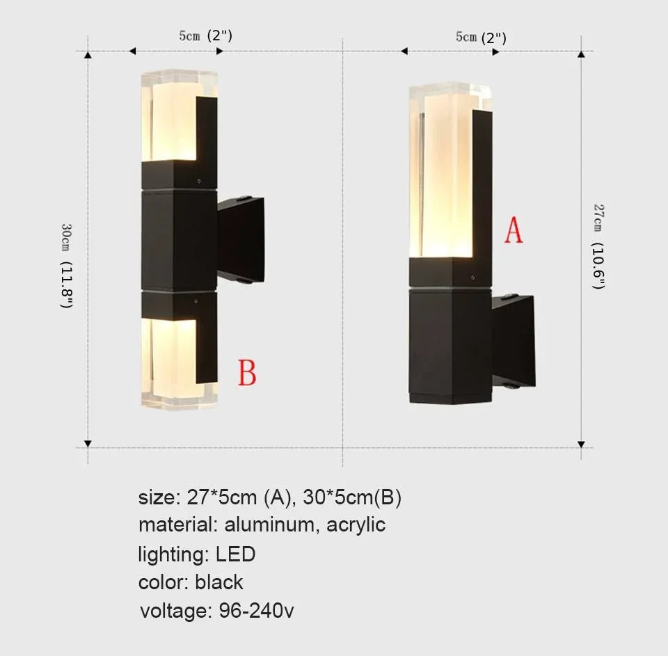 Aria Merle Outdoor LED Wall Light - Exterior wall | Lucera Lighting