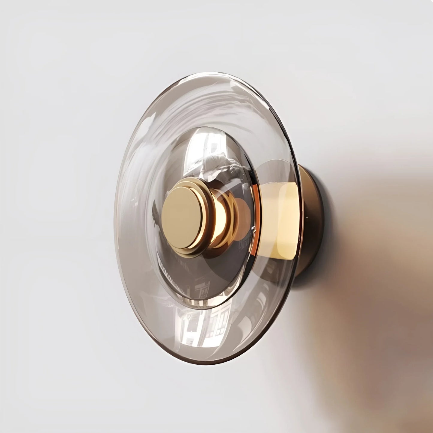 Domo Disc Glass Wall Sconce - Nordic Modern - Wall Lights & Sconces | Lucera Lighting