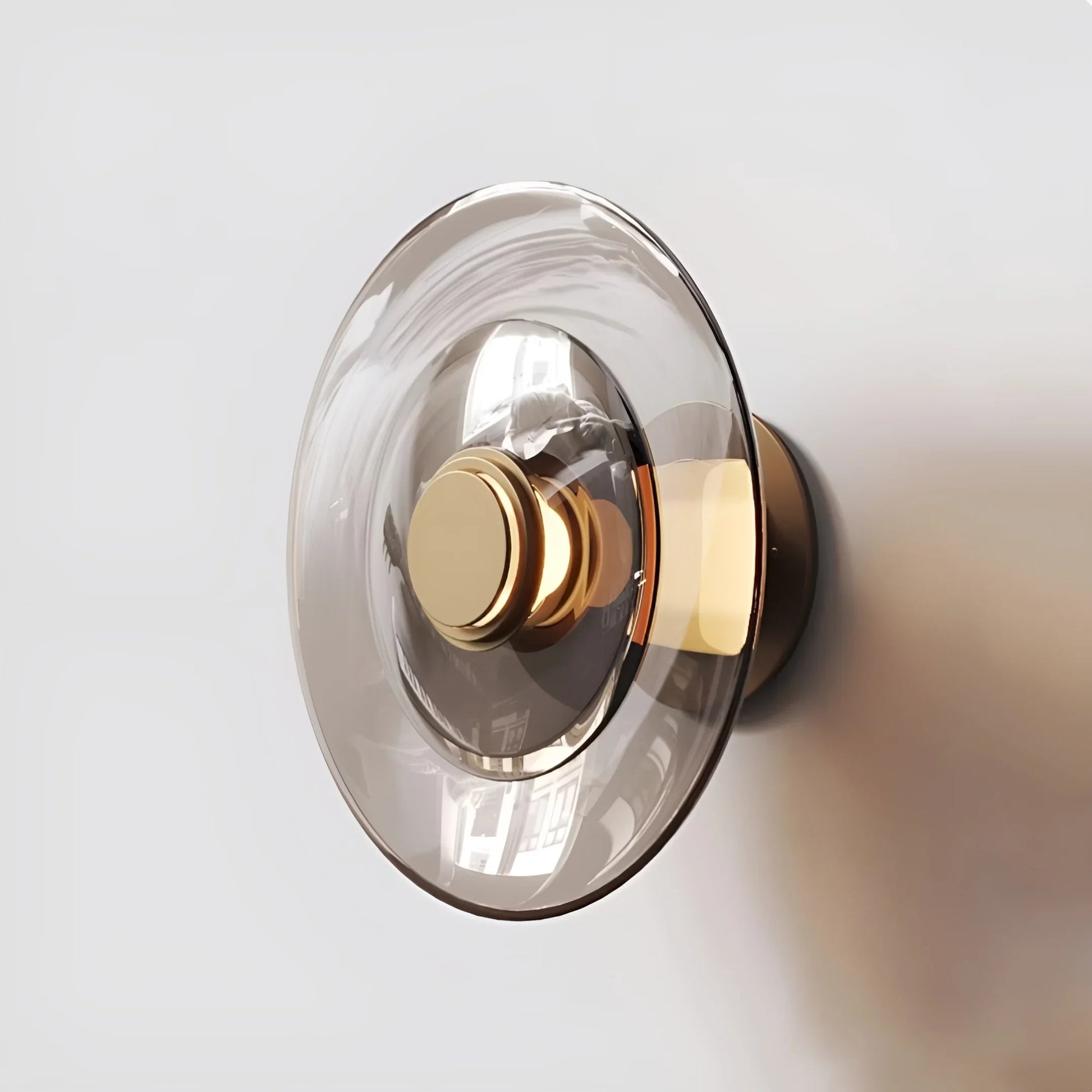 Domo Disc Glass Wall Sconce - Nordic Modern - Wall Lights & Sconces | Lucera Lighting