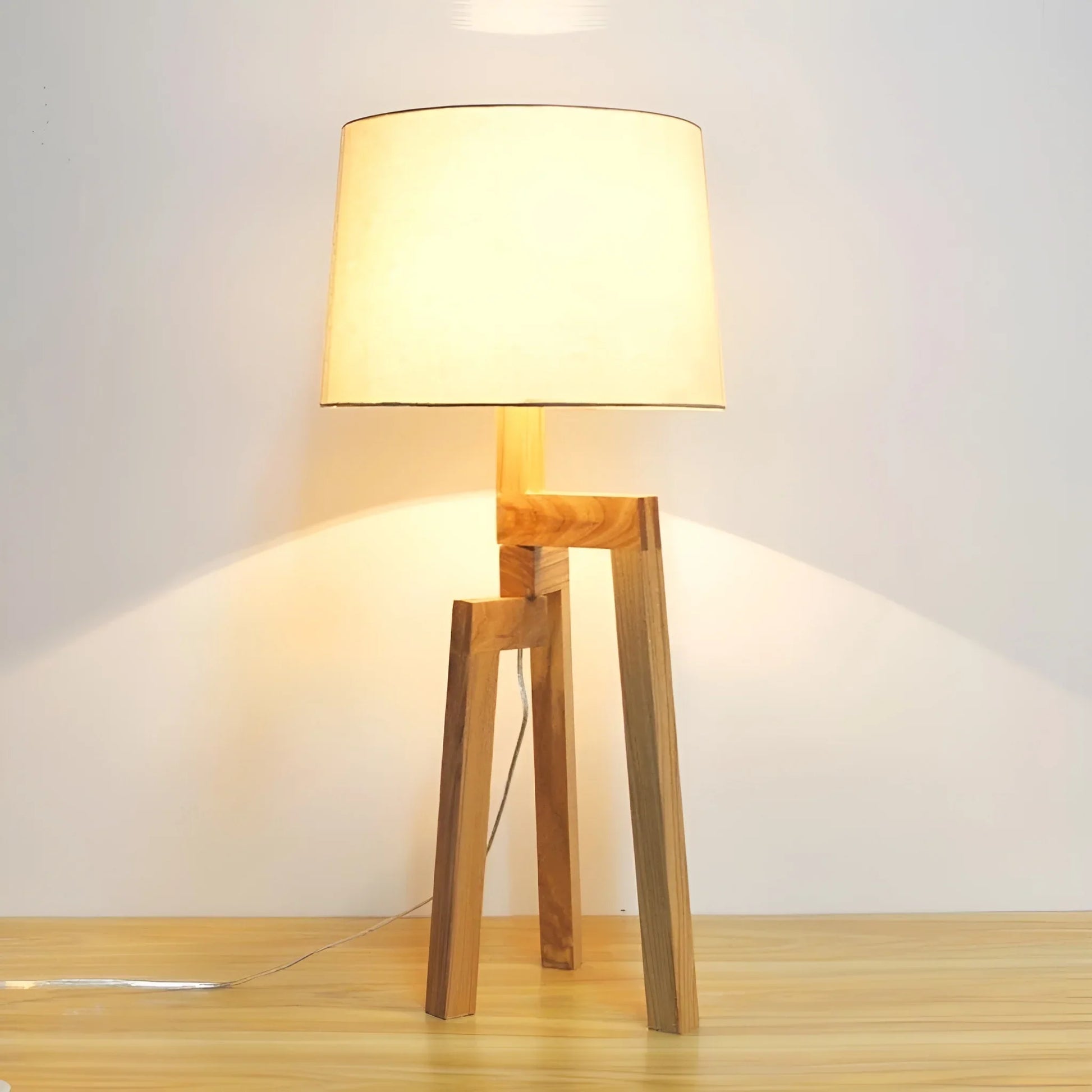 Gusto LED Solid Wood Table Lamp - Lamps | Lucera Lighting