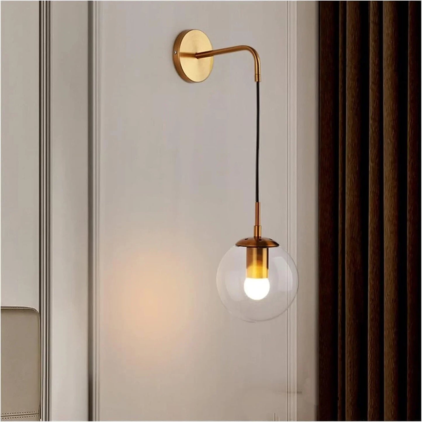 Rubato Modern LED Glass Ball Wall Lamp - Wall Lights & Sconces | Lucera Lighting
