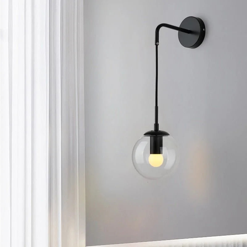 Rubato Modern LED Glass Ball Wall Lamp - Wall Lights & Sconces | Lucera Lighting