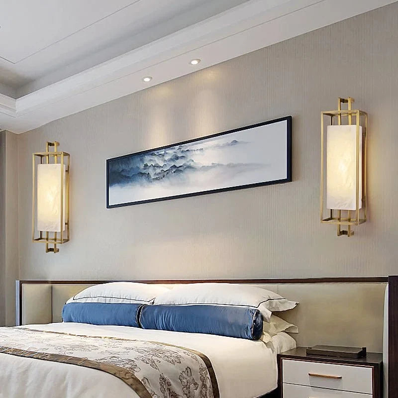 Arbor Modern Marble Lamp Classic Chinese Style - Wall Lights & Sconces | Lucera Lighting