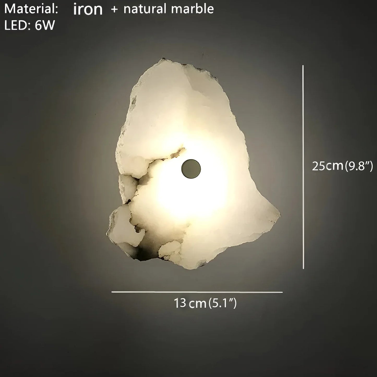 Dentil Natural Marble Wall Lamp - Wall Lights & Sconces | Lucera Lighting