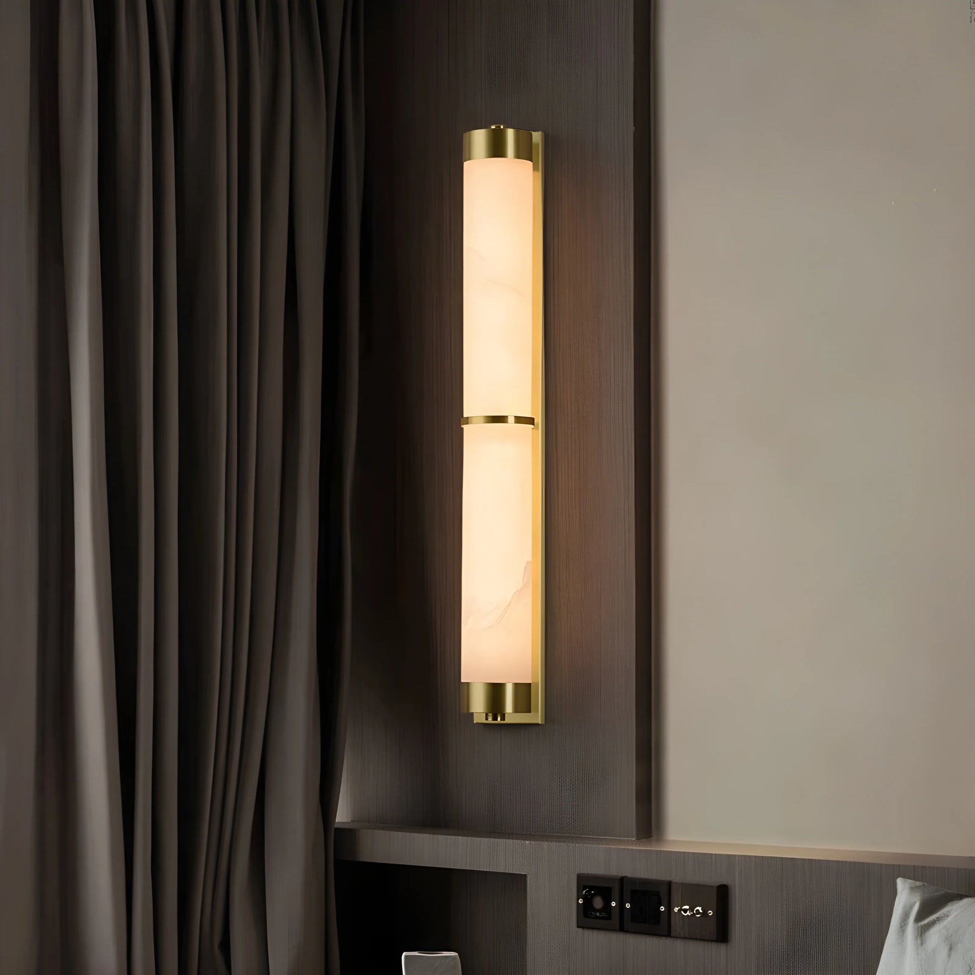 Aria Modern Marble Wall Lamp for Bedroom - Wall Lights & Sconces | Lucera Lighting