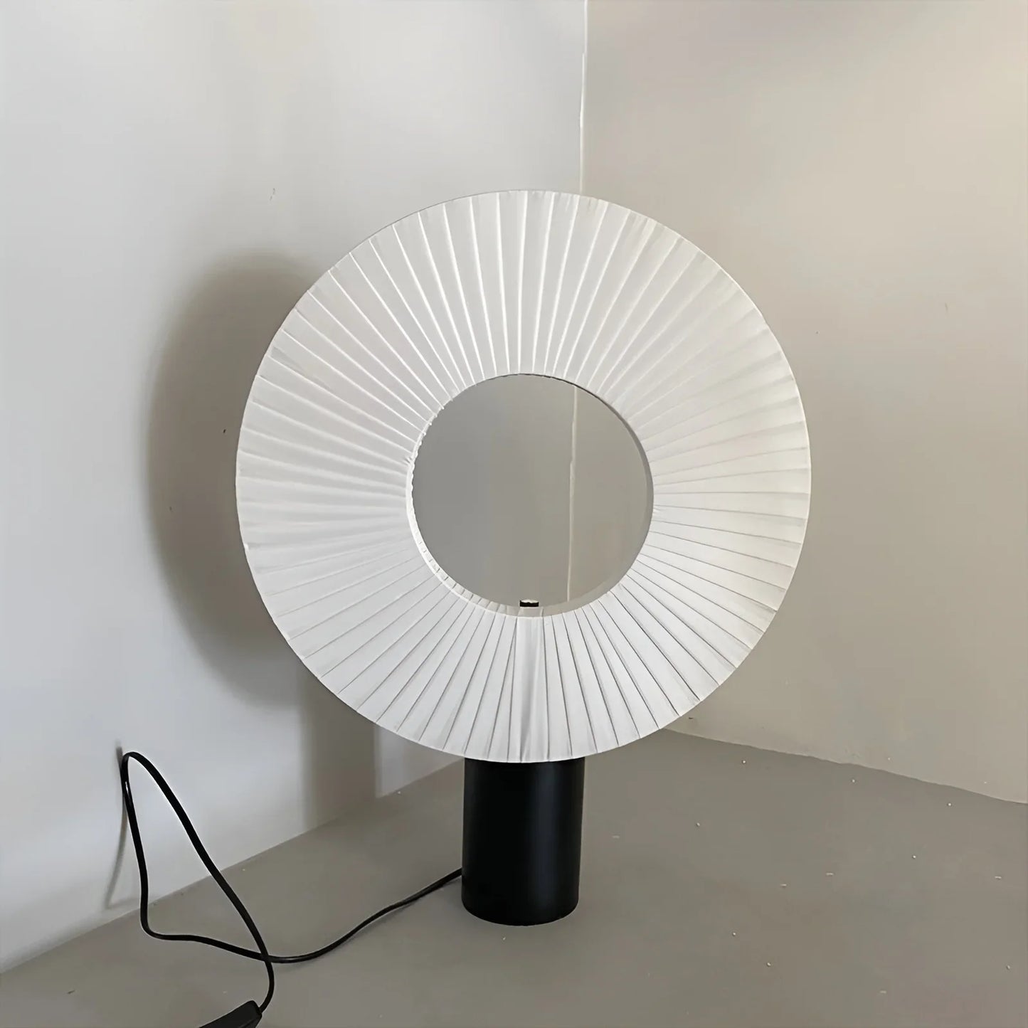 Brio Minimalistic LED Table Lamp with Fabric Pleats - Lamps | Lucera Lighting