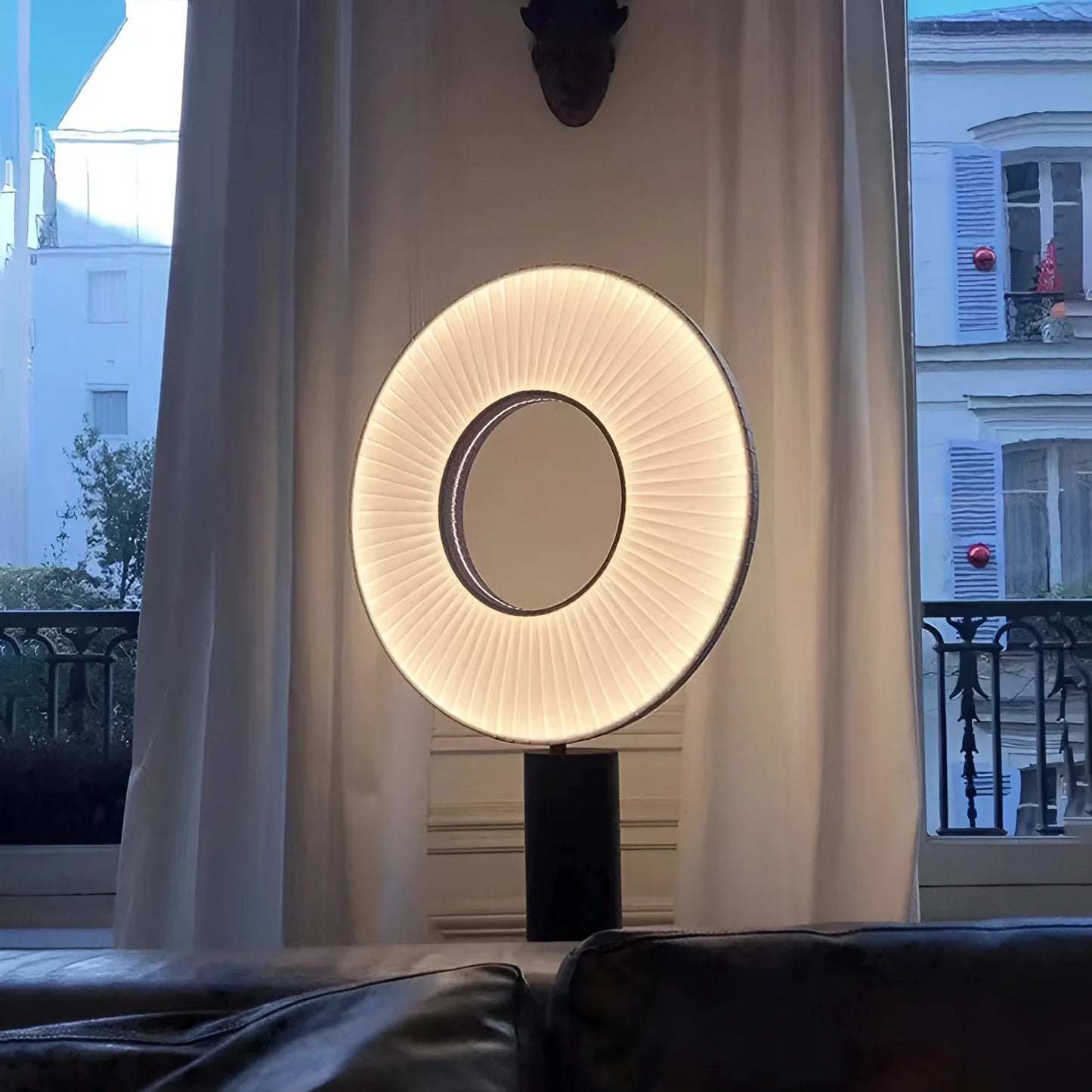 Brio Minimalistic LED Table Lamp with Fabric Pleats - Lamps | Lucera Lighting