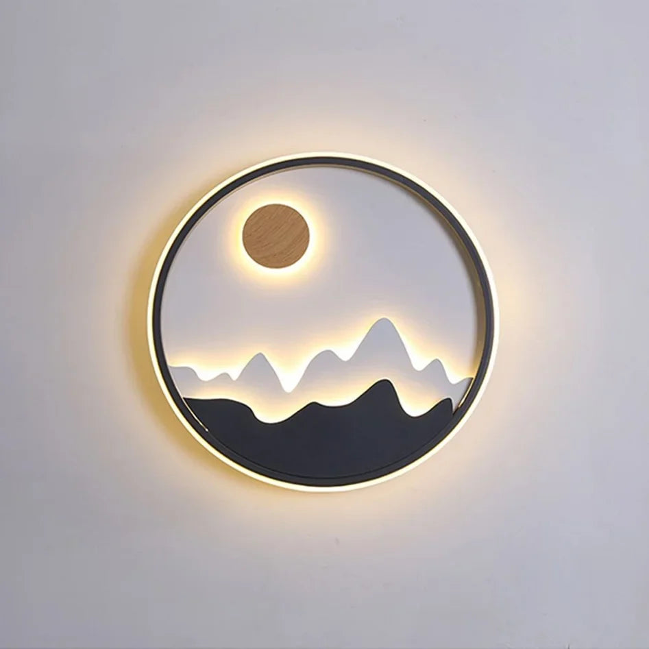 Pascale Modern Round Outdoor Aluminum Wall Lamp - Exterior wall | Lucera Lighting