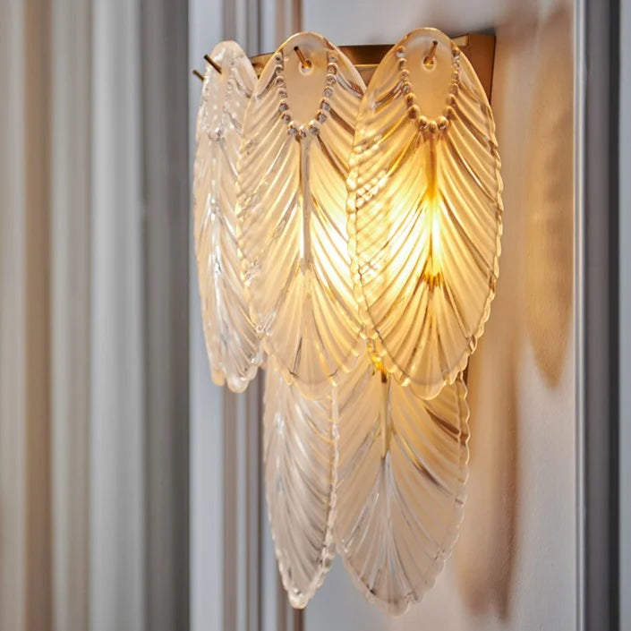 Albenga Feather Wall Lamp for Living Room - Wall Lights & Sconces | Lucera Lighting