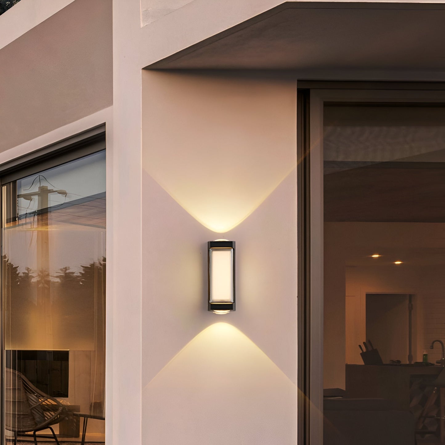 Nordic Up & Down Acrylic Outdoor Wall Light·