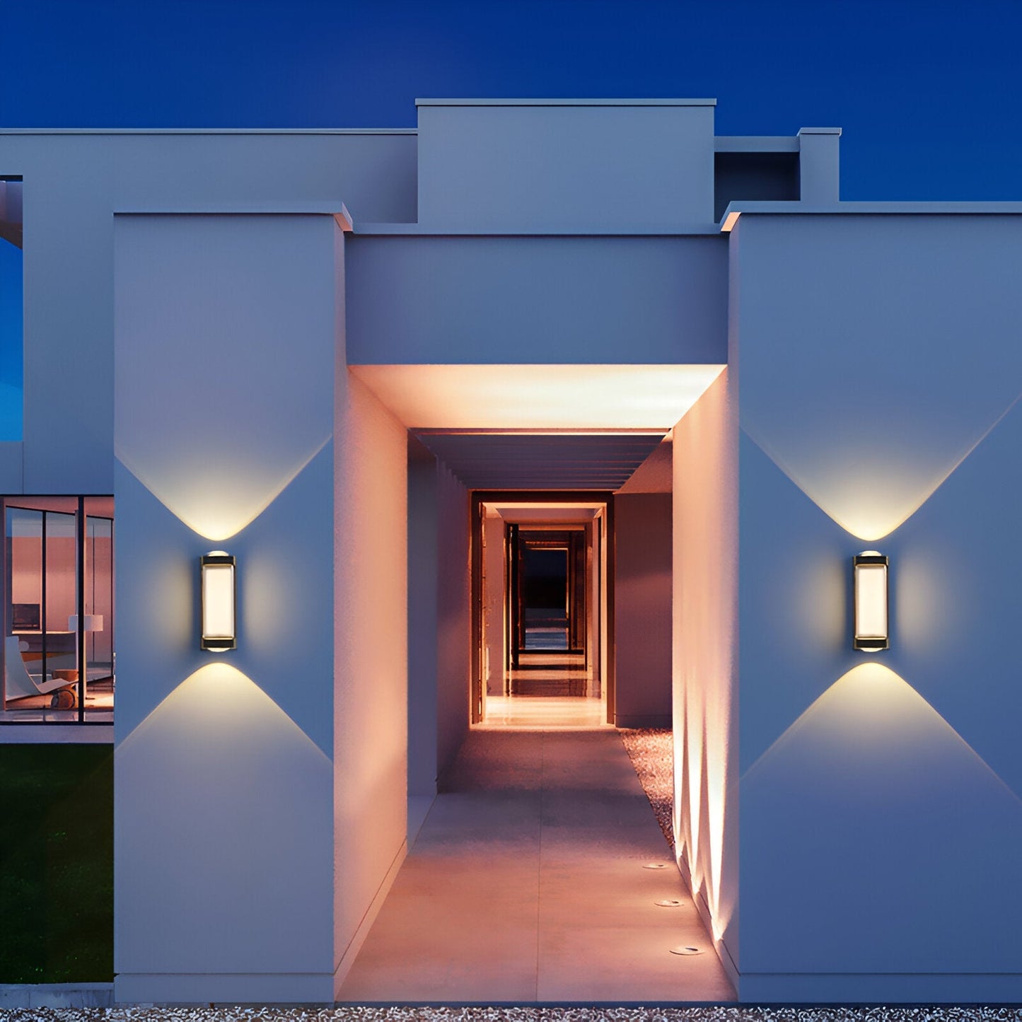 Nordic Cylinder Outdoor Wall Light in Black or White