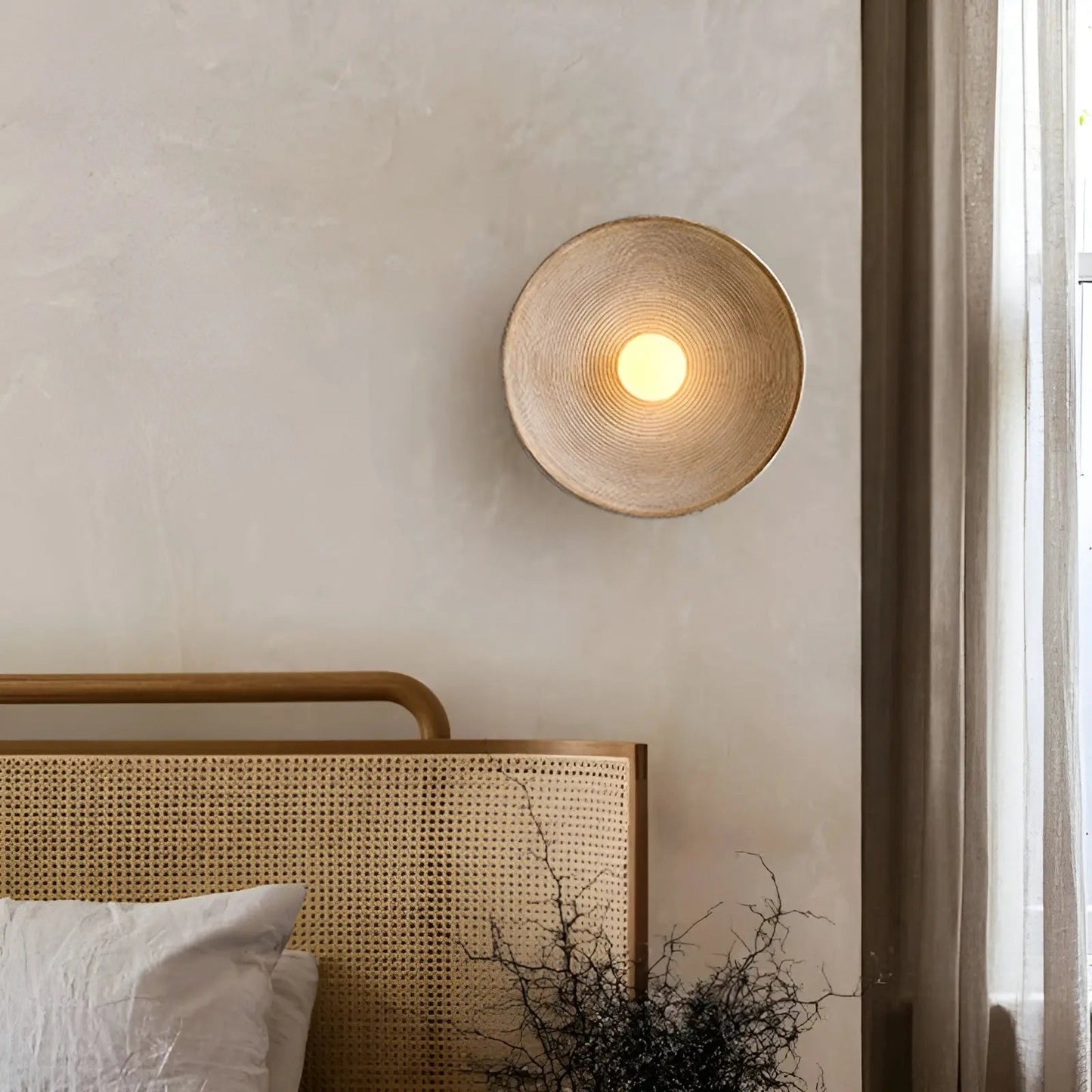 WabiSabi Wall Lamp - Minimalist Round LED Light