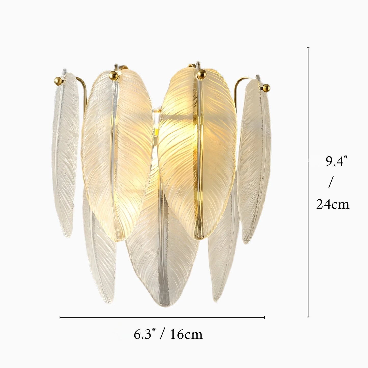 Soli Vintage Brass Chandelier with Frosted Glass Leaves - Wall Lights & Sconces | Lucera Lighting