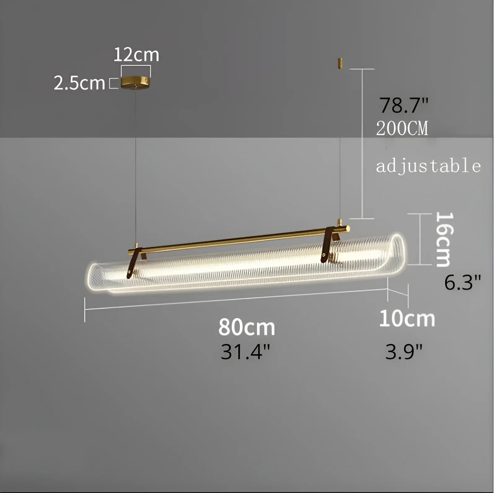 Naphthol Rectangle Metal and Leather Chandelier - Pendant Lights | Lucera Lighting