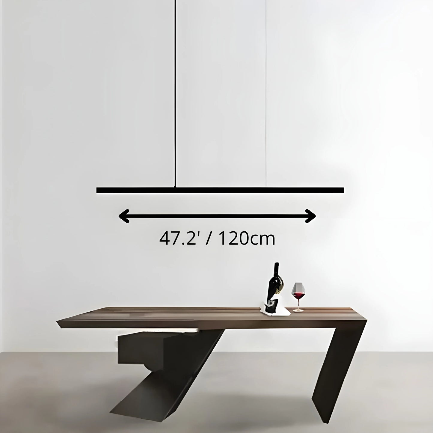 Palatinate Minimalist Black Chandelier - Pendant Lights | Lucera Lighting