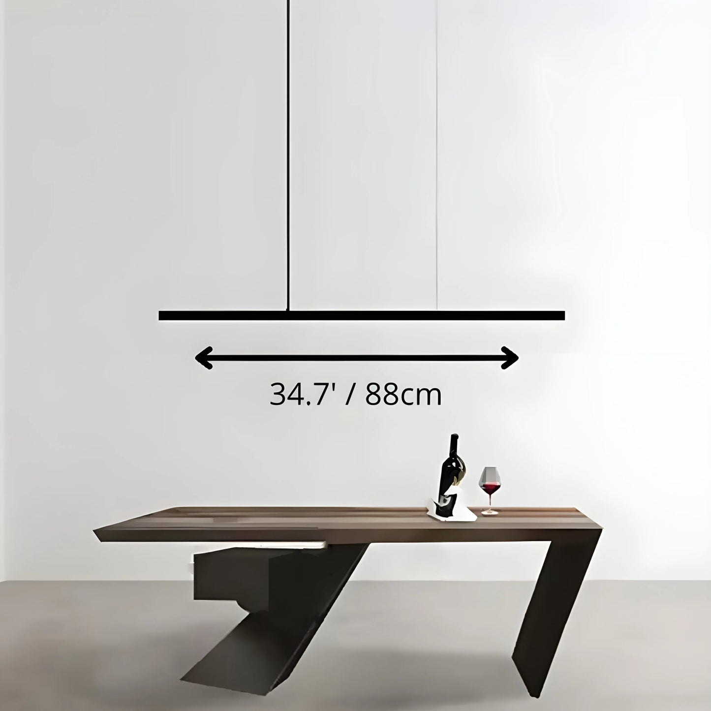Palatinate Minimalist Black Chandelier - Pendant Lights | Lucera Lighting
