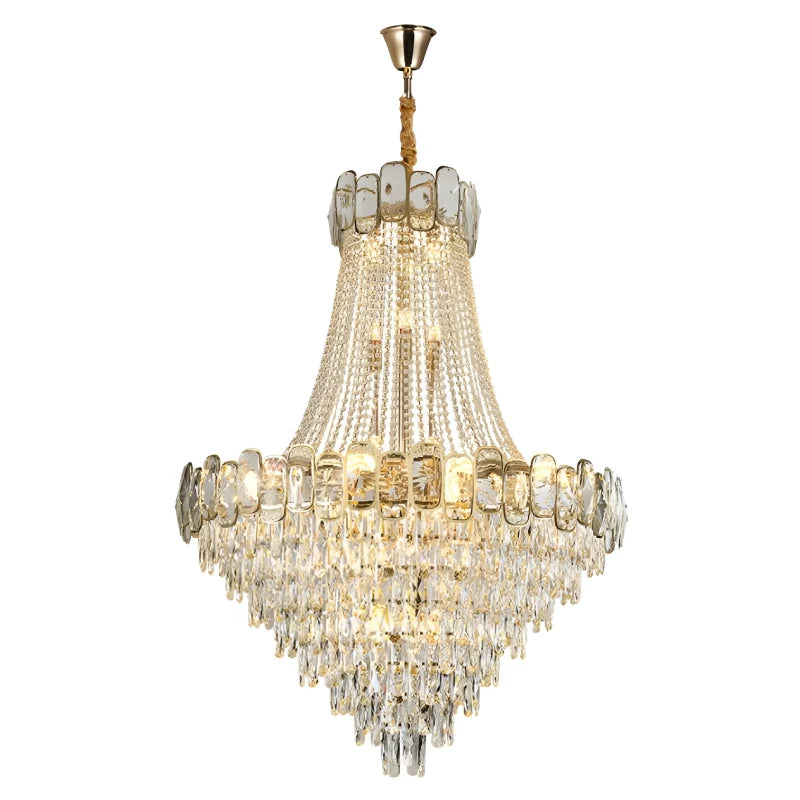 Yarrow Big Classic Crystal Chandelier - Chandeliers | Lucera Lighting